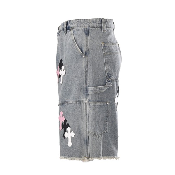 Chrome Hearts Denim Shorts Unisex