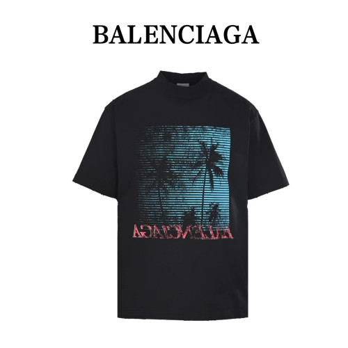 Balenciaga Paris Moon Double Front T Shirt