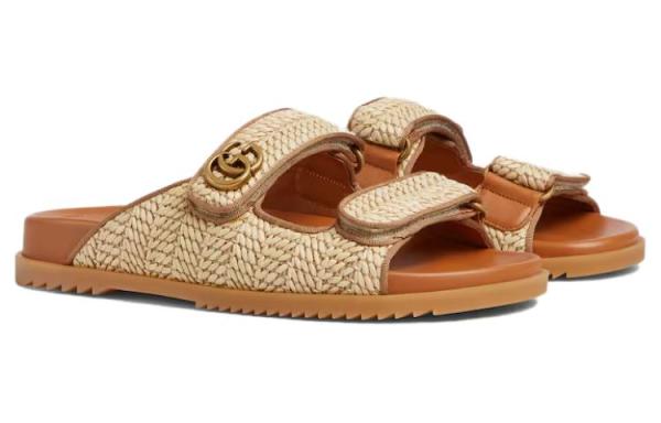 GUCCI Slide Slippers Brown
