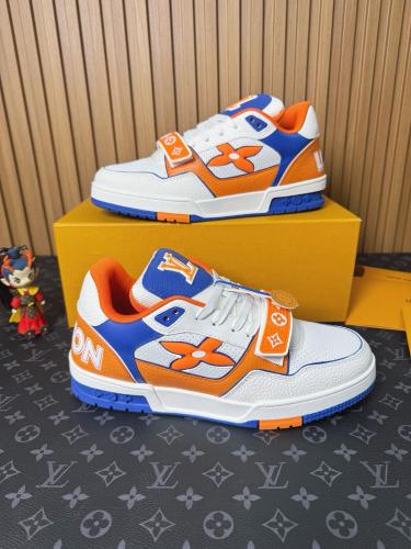 LOUIS VUITTON Trainer Low top Skateboard Shoes Men's Orange