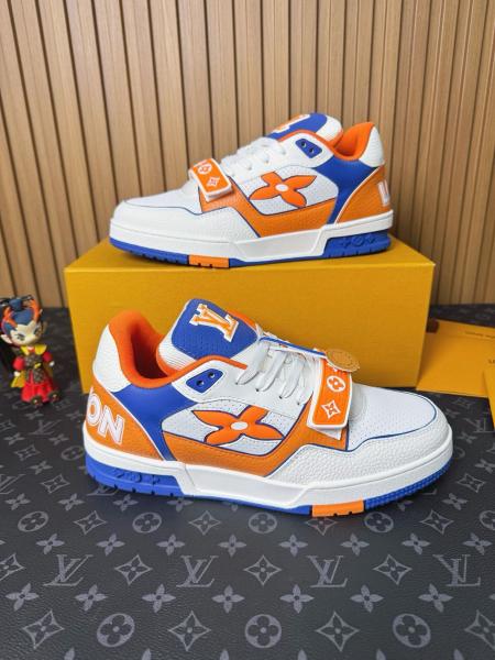LOUIS VUITTON Trainer Low top Skateboard Shoes Men's Orange