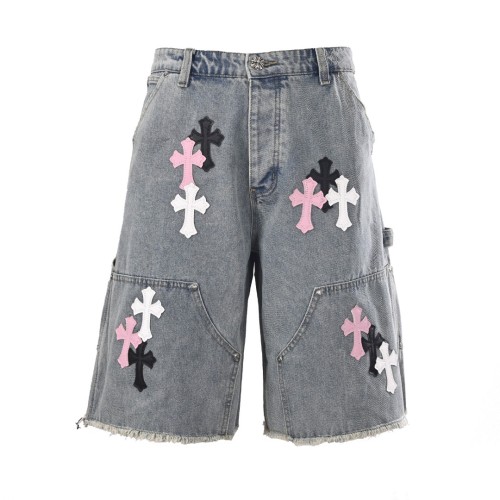 Chrome Hearts Denim Shorts Unisex