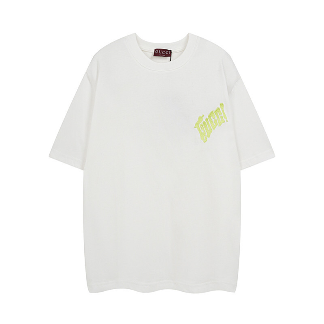 GUCCI Embroidered Cotton Jersey T shirt