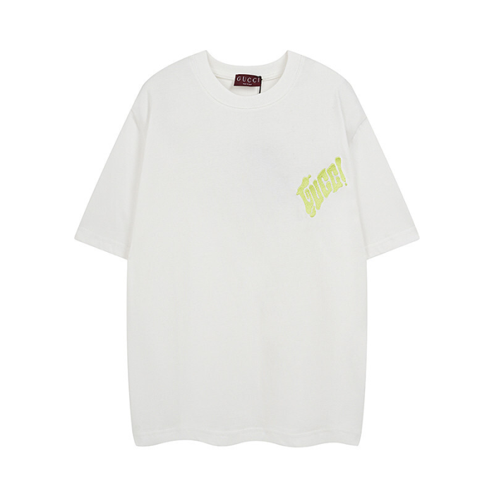 GUCCI Embroidered Cotton Jersey T shirt