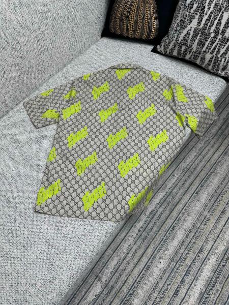 GUCCI Printed Cotton Poplin Bowling Shirt