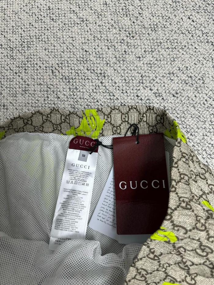 GUCCI Printed Technical Poplin Swim Shorts