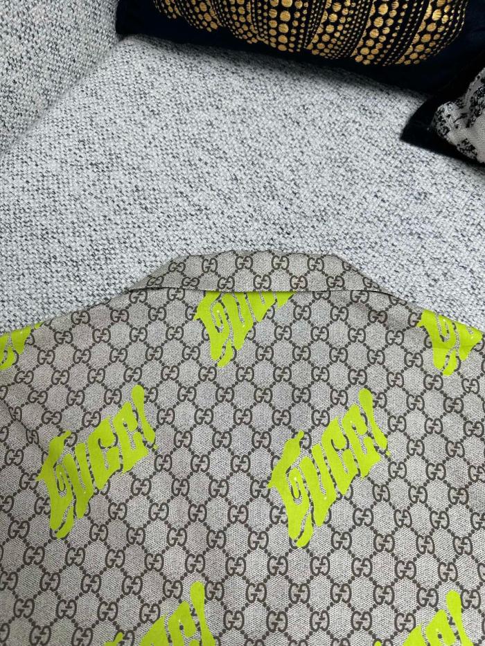GUCCI Printed Cotton Poplin Bowling Shirt