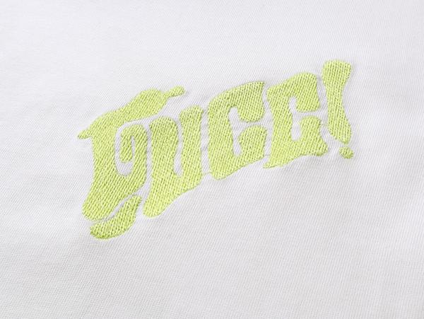 GUCCI Embroidered Cotton Jersey T shirt