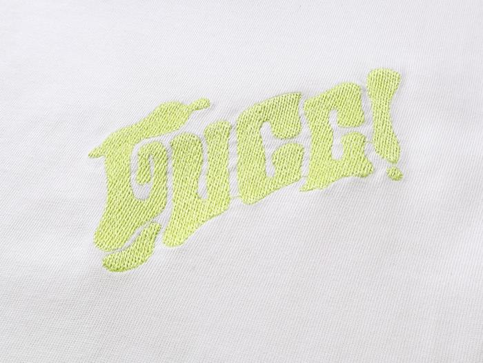 GUCCI Embroidered Cotton Jersey T shirt