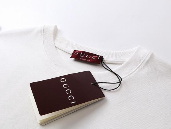 GUCCI Embroidered Cotton Jersey T shirt