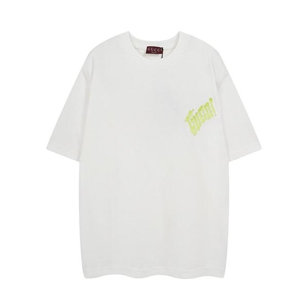 GUCCI Embroidered Cotton Jersey T shirt
