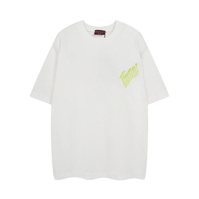 GUCCI Embroidered Cotton Jersey T shirt