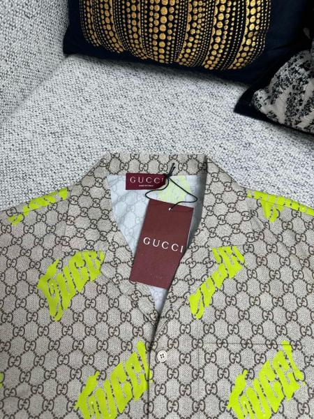 GUCCI Printed Cotton Poplin Bowling Shirt