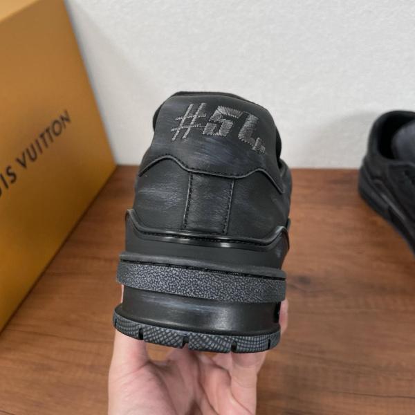 LOUIS VUITTON Trainer Low top Skateboard Shoes Black