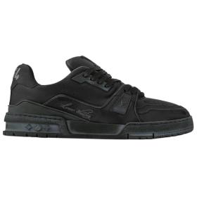 LOUIS VUITTON Trainer Low top Skateboard Shoes Black