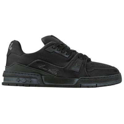 LOUIS VUITTON Trainer Low top Skateboard Shoes Black