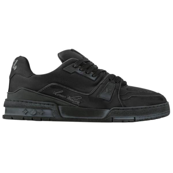 LOUIS VUITTON Trainer Low top Skateboard Shoes Black