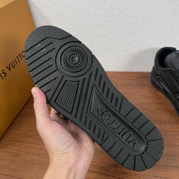 LOUIS VUITTON Trainer Low top Skateboard Shoes Black
