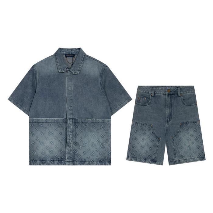 LOUIS VUITTON Denim Carpenter Shorts