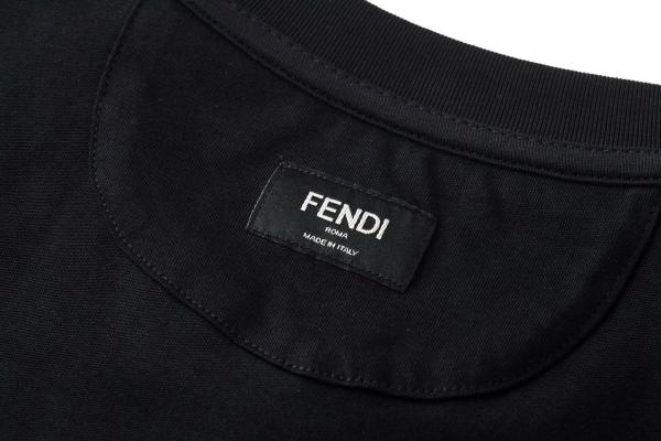 Fendi Pop Pois Motif Embroidered Crewneck T-Shirt
