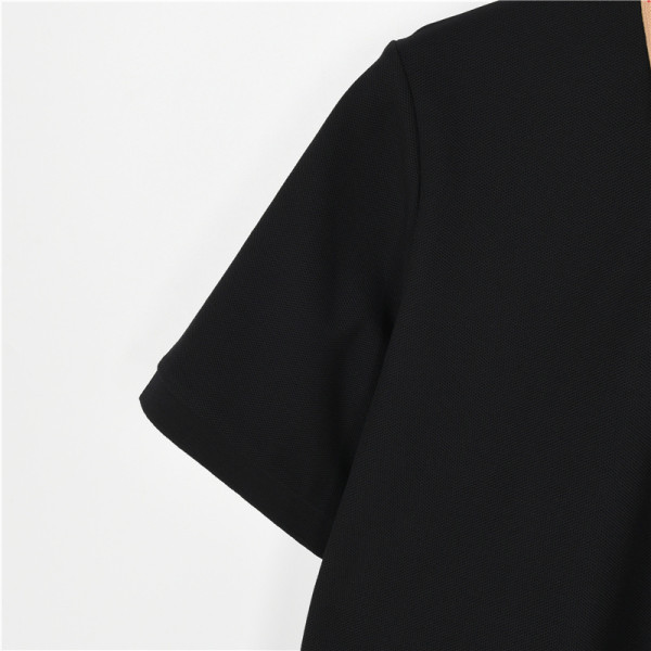 Burberry checked-collar cotton polo shirt