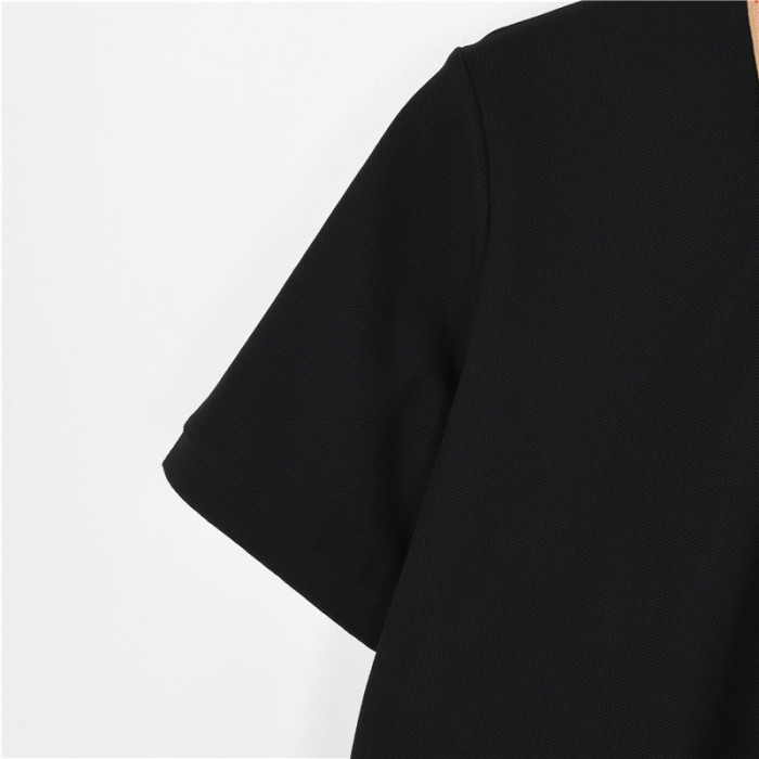 Burberry checked-collar cotton polo shirt