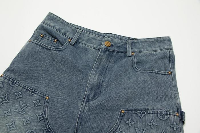 LOUIS VUITTON Denim Carpenter Shorts