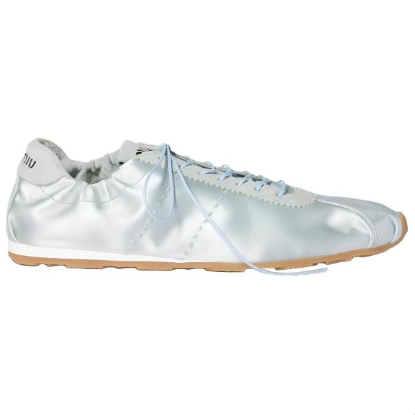 MIU MIU Plume Low top Casual Shoes Women's Pink Blue