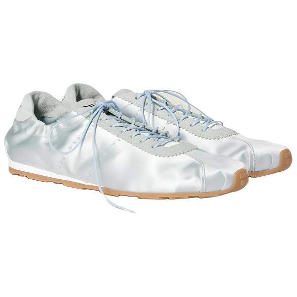 MIU MIU Plume Low top Casual Shoes Women's Pink Blue