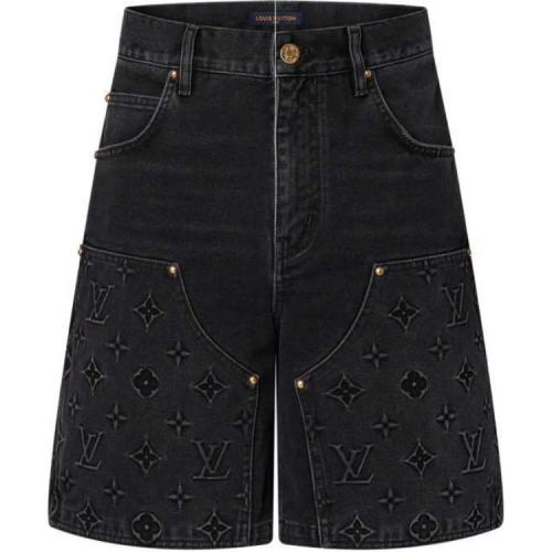 LOUIS VUITTON FW24 Denim Shorts Men's Black