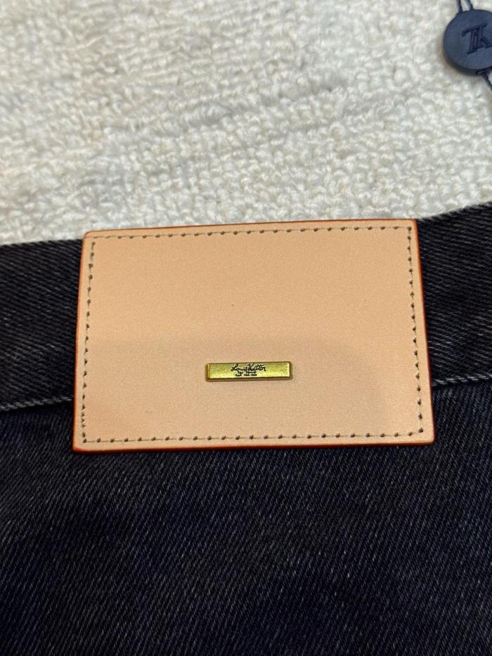 LOUIS VUITTON FW24 Denim Shorts Men's Black