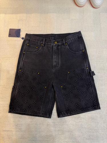 LOUIS VUITTON FW24 Denim Shorts Men's Black