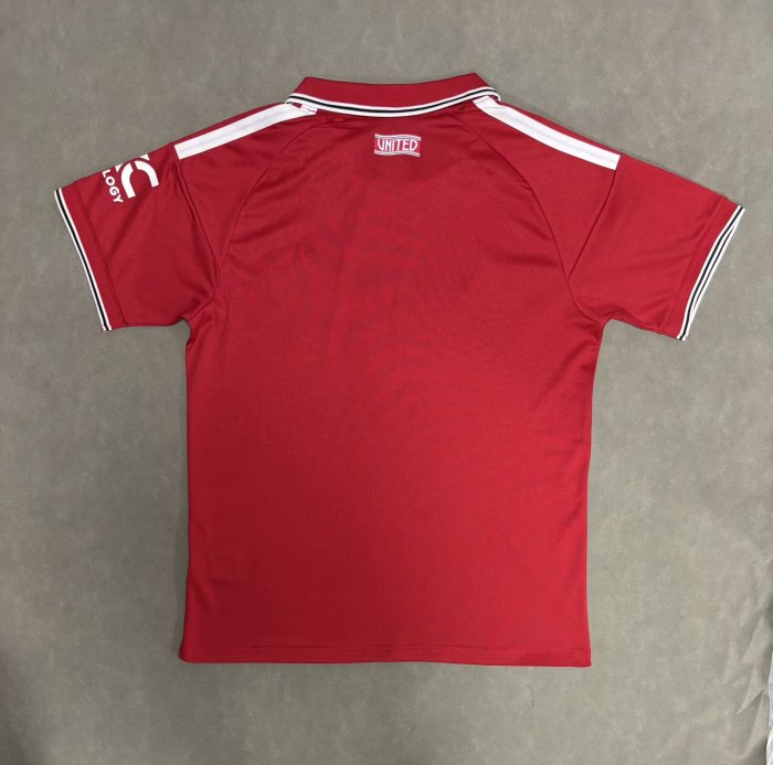 Adidas Manchester United 26/27 Soccer Jerseys Men's Manchester United Red Polo Collar