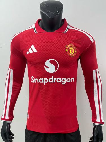 Adidas Manchester United 26/27 Soccer Jerseys Men's Manchester United Red Polo Collar