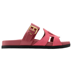 LOUIS VUITTON Slide Slippers Women's Burgundy