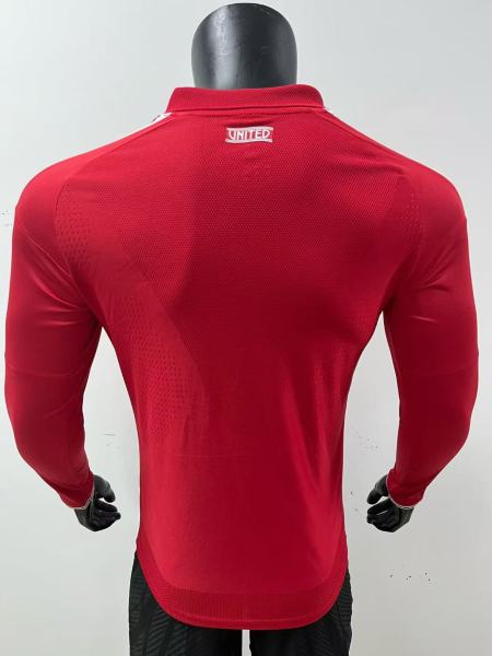 Adidas Manchester United 26/27 Soccer Jerseys Men's Manchester United Red Polo Collar