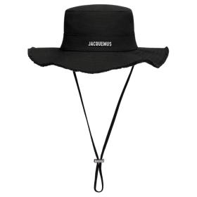 Jacquemus Cotton Bucket Hats Men's Black
