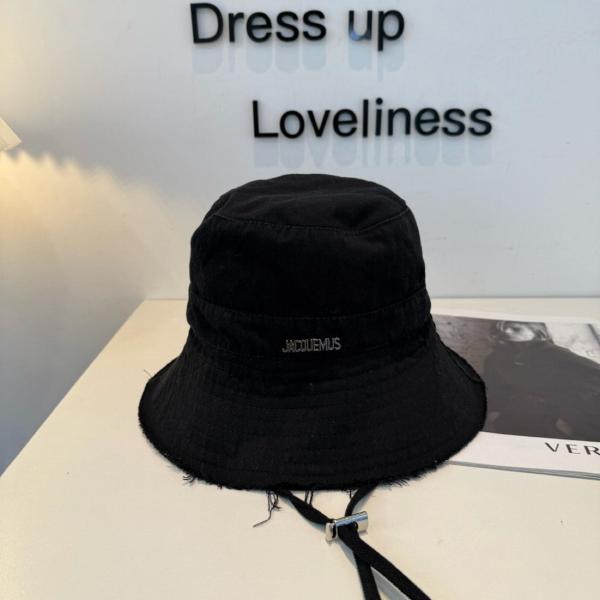 Jacquemus Cotton Bucket Hats Men's Black