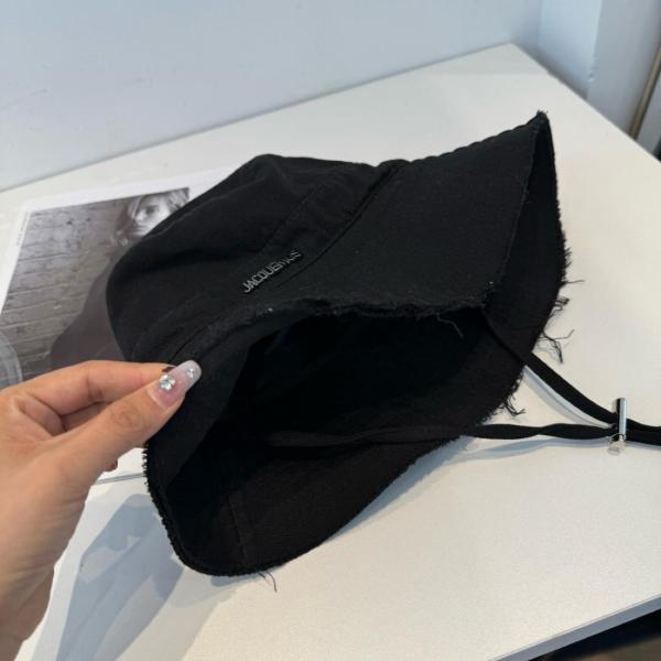 Jacquemus Cotton Bucket Hats Men's Black