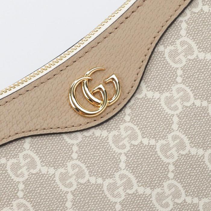 GUCCI Ophidia Canvas With Leather Shoulder Bag, Handbag, Shoulder Bag Women's Beige & White 735132-UULAG-9682 size L25cm W6cm H15.5cm