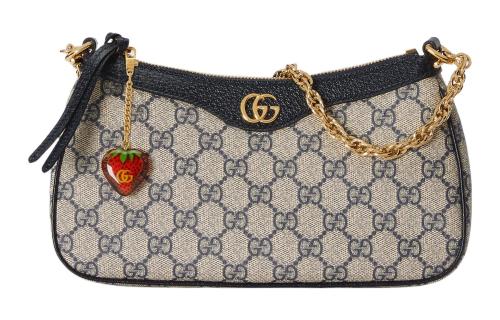 GUCCI Ophidia Canvas With Leather Trim Shoulder Bag, Portable Crossbody Bag Women's 735132-FABLE-8881 size L25cm W6cm H15.5cm