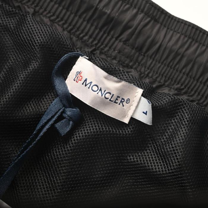 Moncler Logo Patch Drawstring Swim Shorts