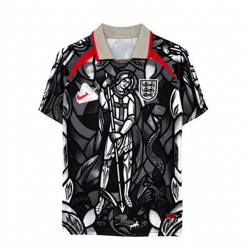 Nike X PALACE 26/27 Soccer Jerseys Men's Black Lapel Moderate