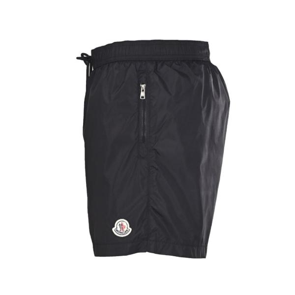 Moncler Logo Patch Drawstring Swim Shorts