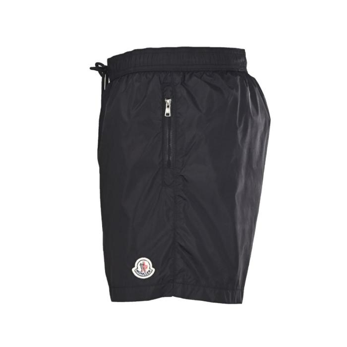 Moncler Logo Patch Drawstring Swim Shorts