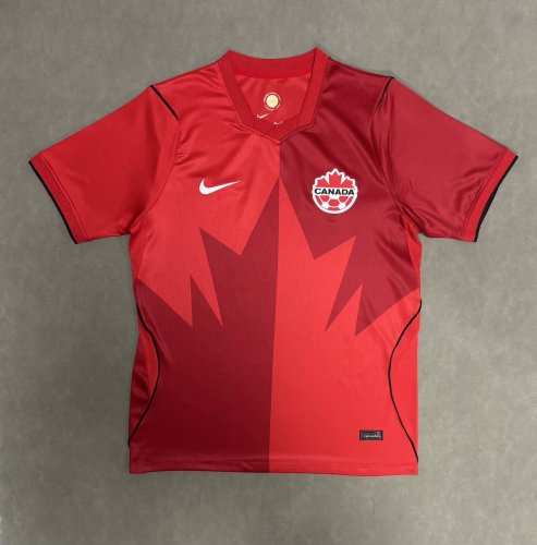 Nike Canada 26/27 T Shirts Men's Red Crew Neck