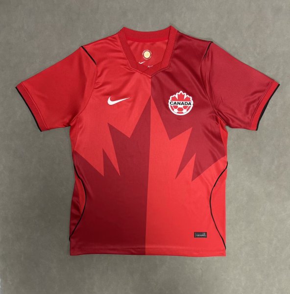 Nike Canada 26/27 T Shirts Men's Red Crew Neck