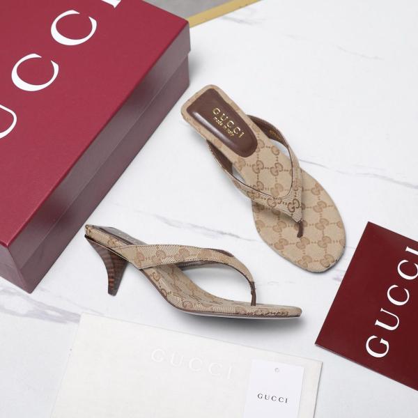 GUCCI Flip Flops 5.5cm Women's Beige