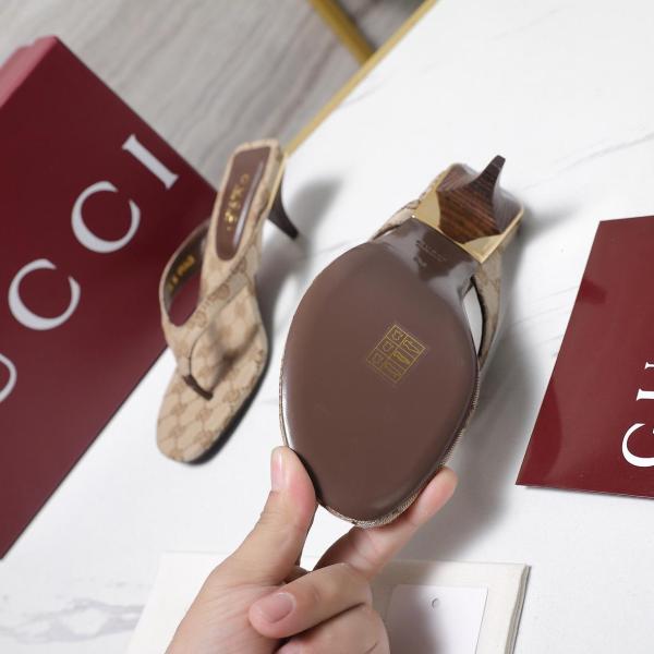 GUCCI Flip Flops 5.5cm Women's Beige