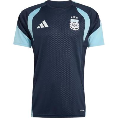 Adidas 26/27 T Shirts Men's Blue Crew Neck Jerseys